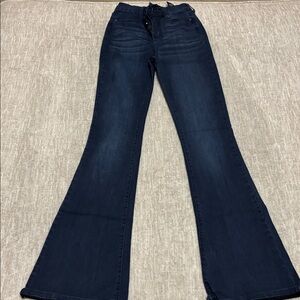Fashion Nova Dark Blue Flare Jeans